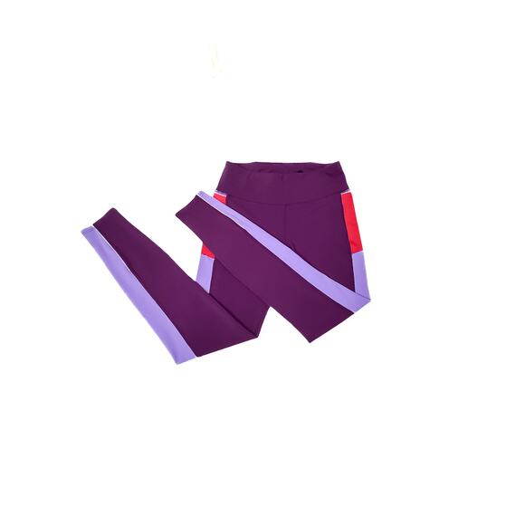 Skirt Sports Purple & Red Colorblock Leggings - Size Small - Picture 2 of 8